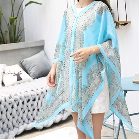 Other - New Fashion Swimwear Cover Up  V Neck Ladies Beach Shawl  Anti Sun Sexy Cover